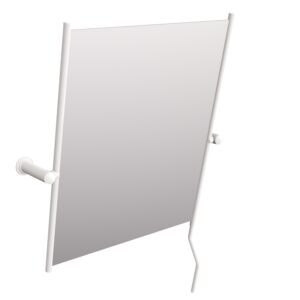 Lustro uchylne z rączką szkło bezpieczne-certyfikat- ANDEX Bez Barier 830B biały