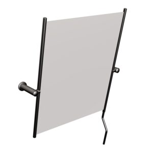 Lustro uchylne z rączką szkło bezpieczne-certyfikat- ANDEX Bez Barier 830NG czarny