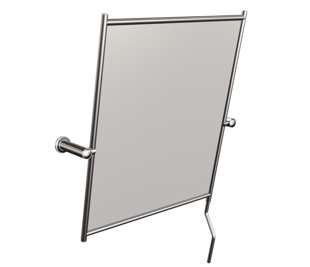 Lustro uchylne z ramą i rączką ANDEX Bez Barier 834CC chrom