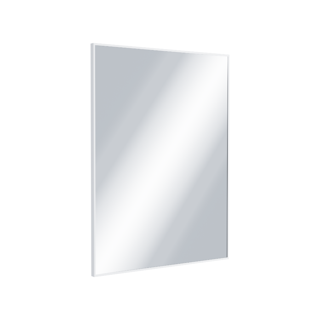 Kuadro lustro łazienkowe 80×60 cm prostokątne, biały mat