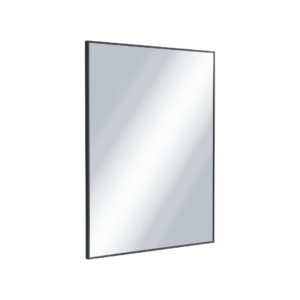 Kuadro lustro łazienkowe 80×60 cm prostokątne, czarny mat