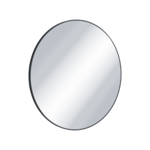 Virro lustro łazienkowe 80 cm okrągłe, czarny mat