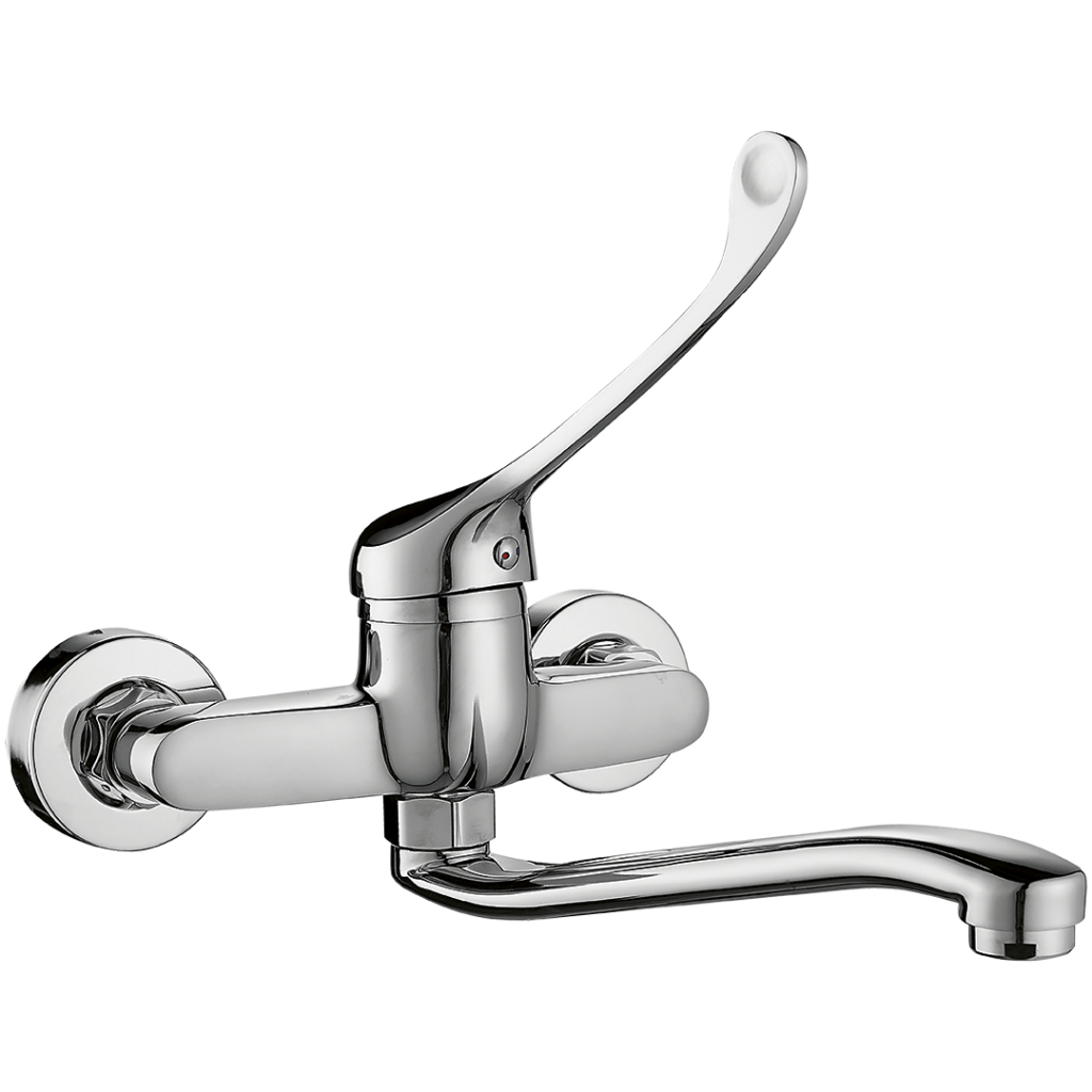 MADERA bateria zlewozmywakowa ścienna z dźwignią medyczną