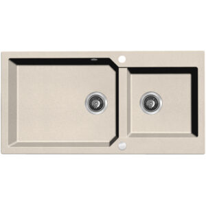 Milos – zlewozmywak 2-komorowy