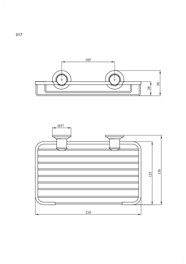 Mydelniczka „21” ażurowa ANDEX Classic 017CC chrom
