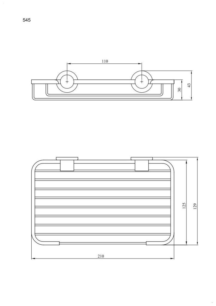 Mydelniczka „21” z korpusami ANDEX Sanibella 545CC chrom