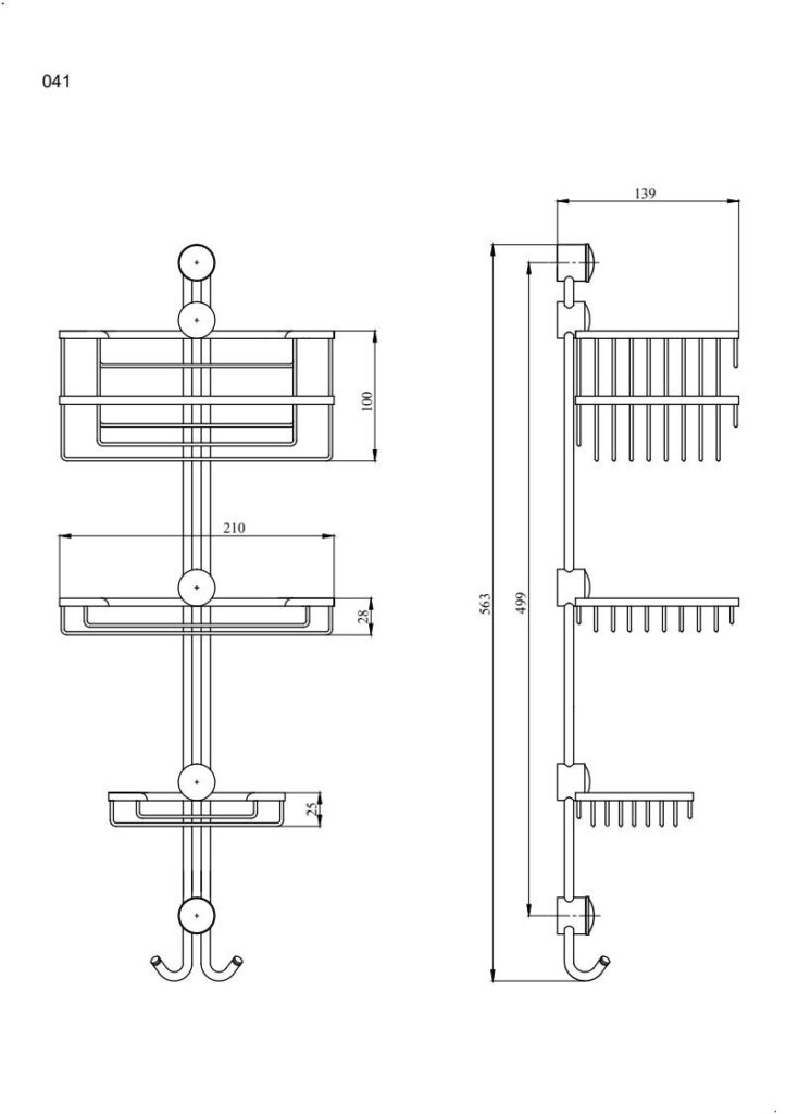 Mydelniczka potrójna ANDEX Classic 041CC chrom