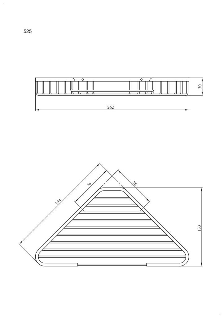Mydelniczka „T” duża ANDEX Sanibella 525CC chrom