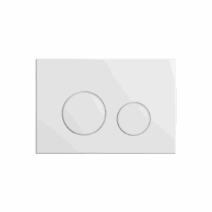 Nest przycisk spłukujący do stelaża podtynkowego WC Flaro Expert, biały połysk