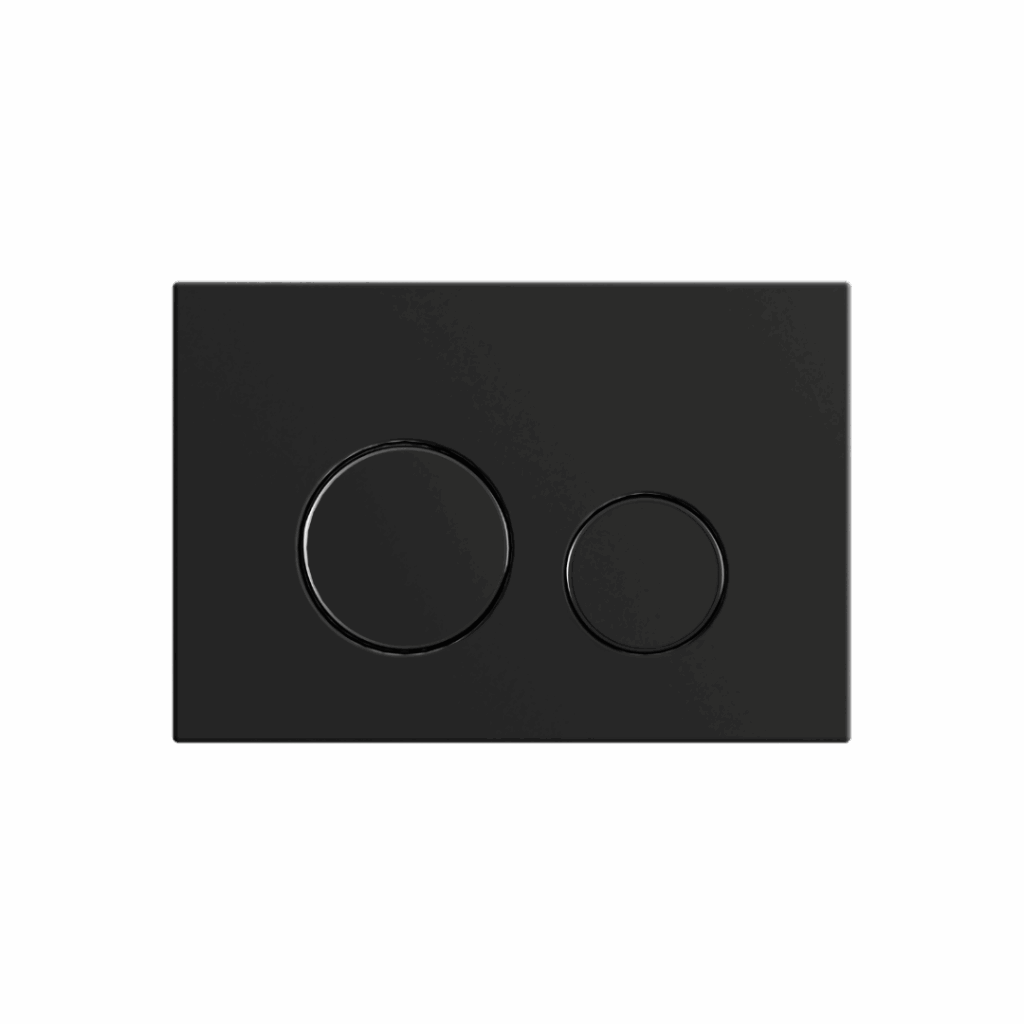 Nest przycisk spłukujący do stelaża podtynkowego WC Flaro Expert, czarny mat