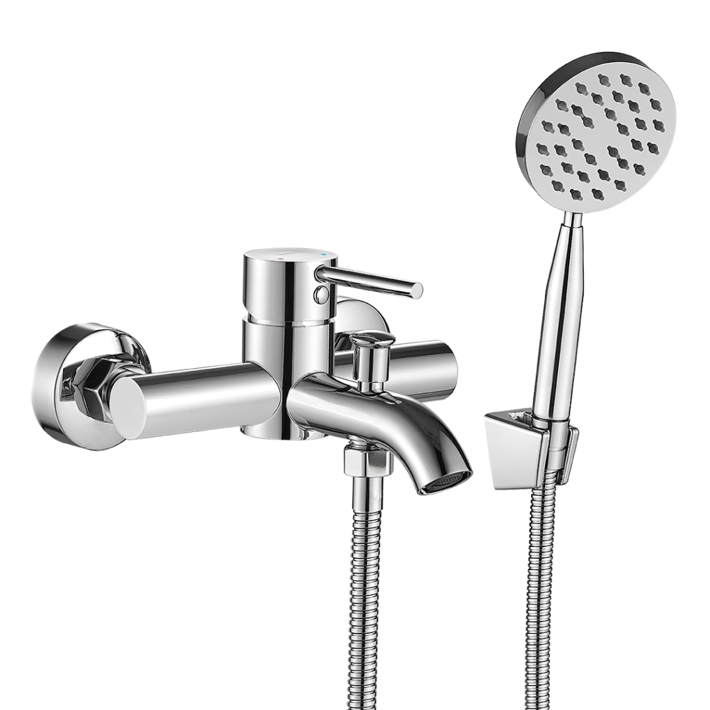 NOIA bateria wannowa ścienna z zestawem natryskowym