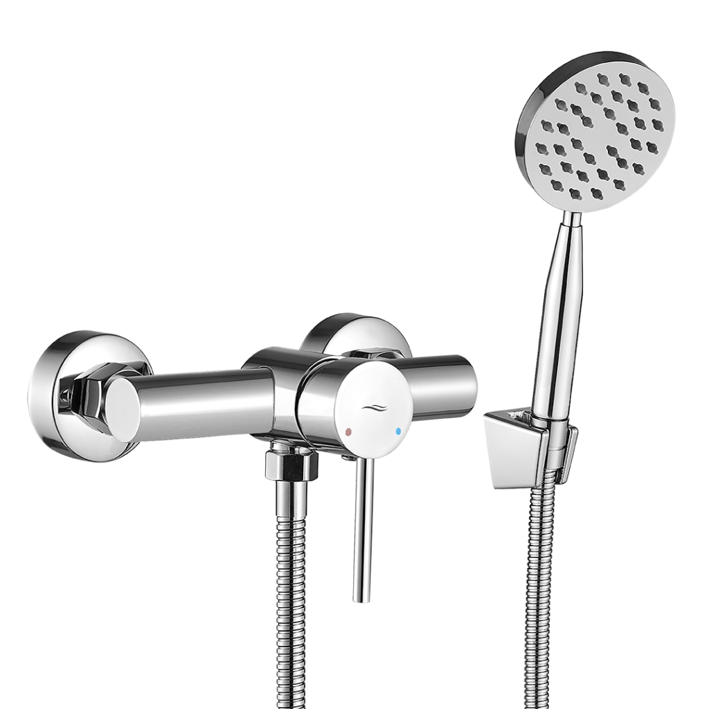 NOIA bateria natryskowa ścienna z zestawem natryskowym