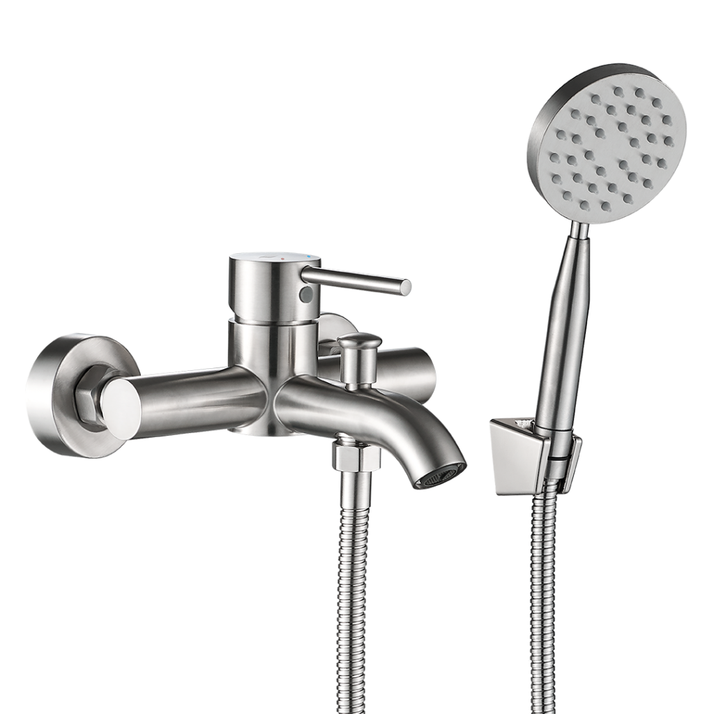 NOIA bateria wannowa ścienna z zestawem natryskowym