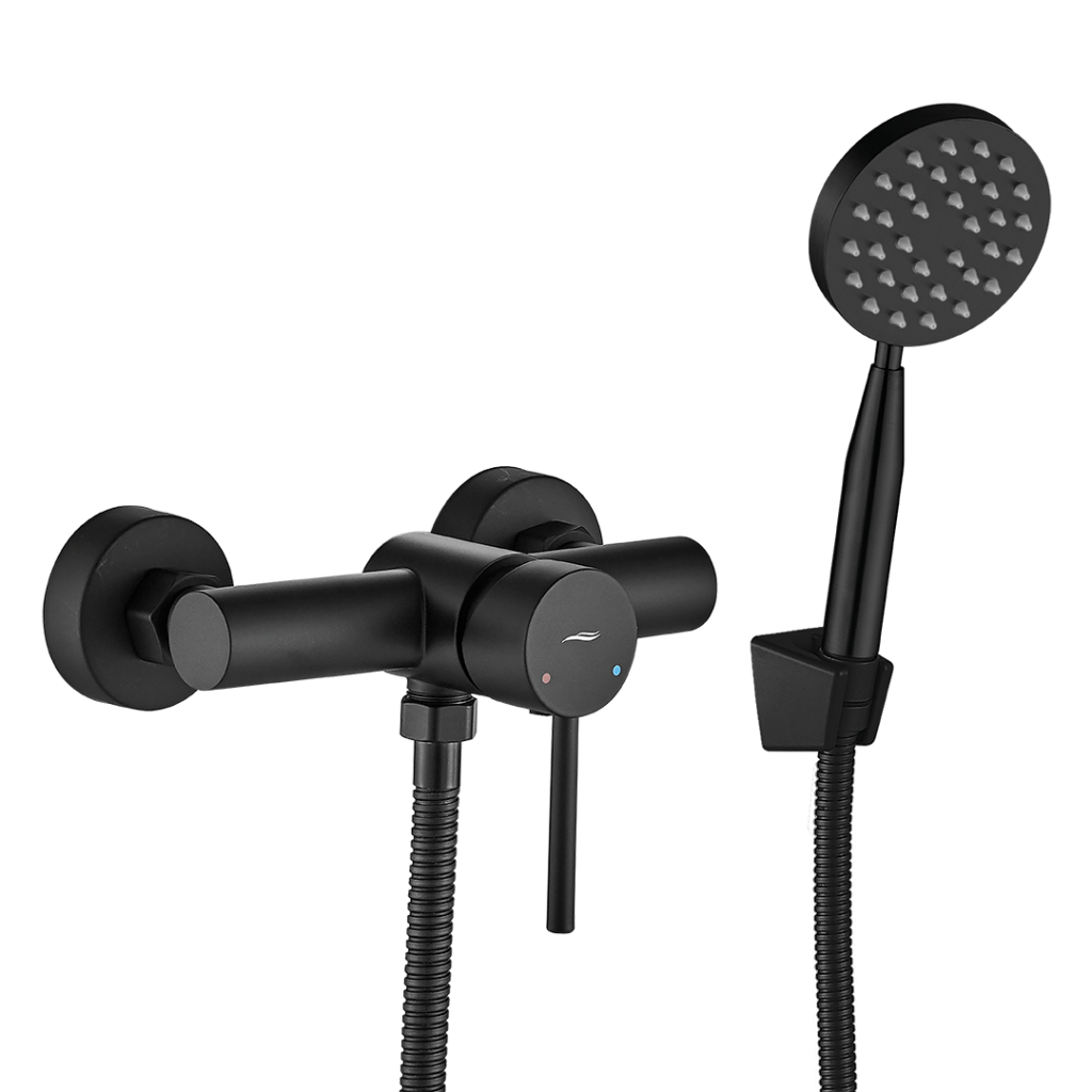 NOIA bateria natryskowa ścienna z zestawem natryskowym