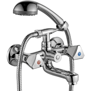 NORM bateria wannowa ścienna z zestawem natryskowym