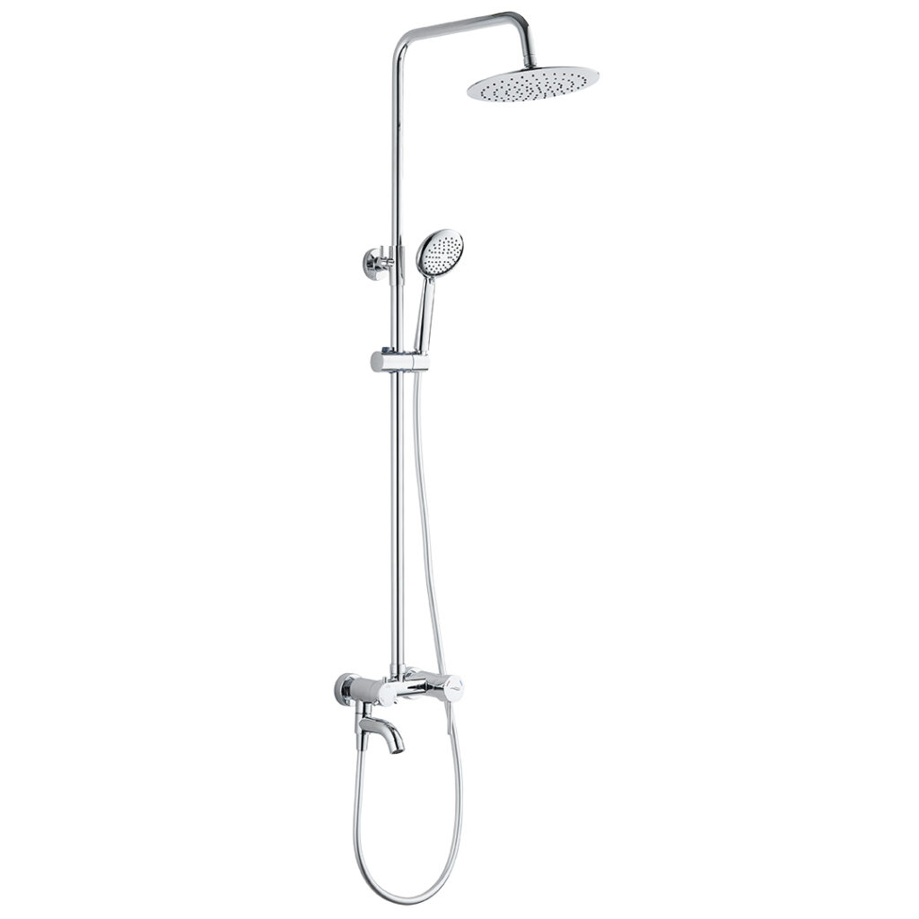 NORTES kolumna natryskowa z baterią z ruchomą wylewką