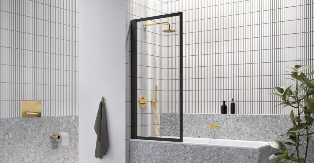 Fabrika parawan nawannowy 73×145 cm 1-częściowy lewy / prawy, czarny mat