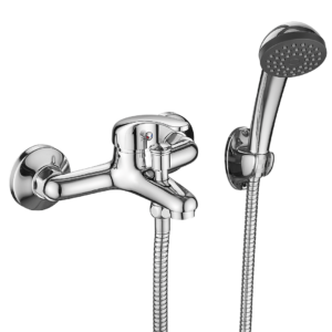 PEDRO bateria wannowa ścienna z zestawem natryskowym