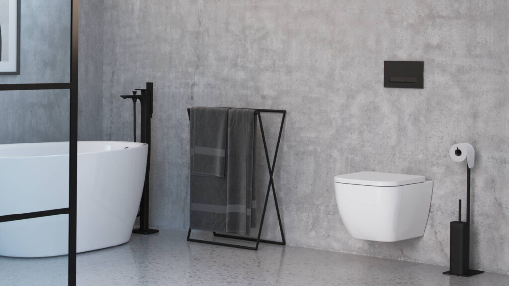 Platto przycisk spłukujący do stelaża podtynkowego WC Shiro 2.0, czarny soft