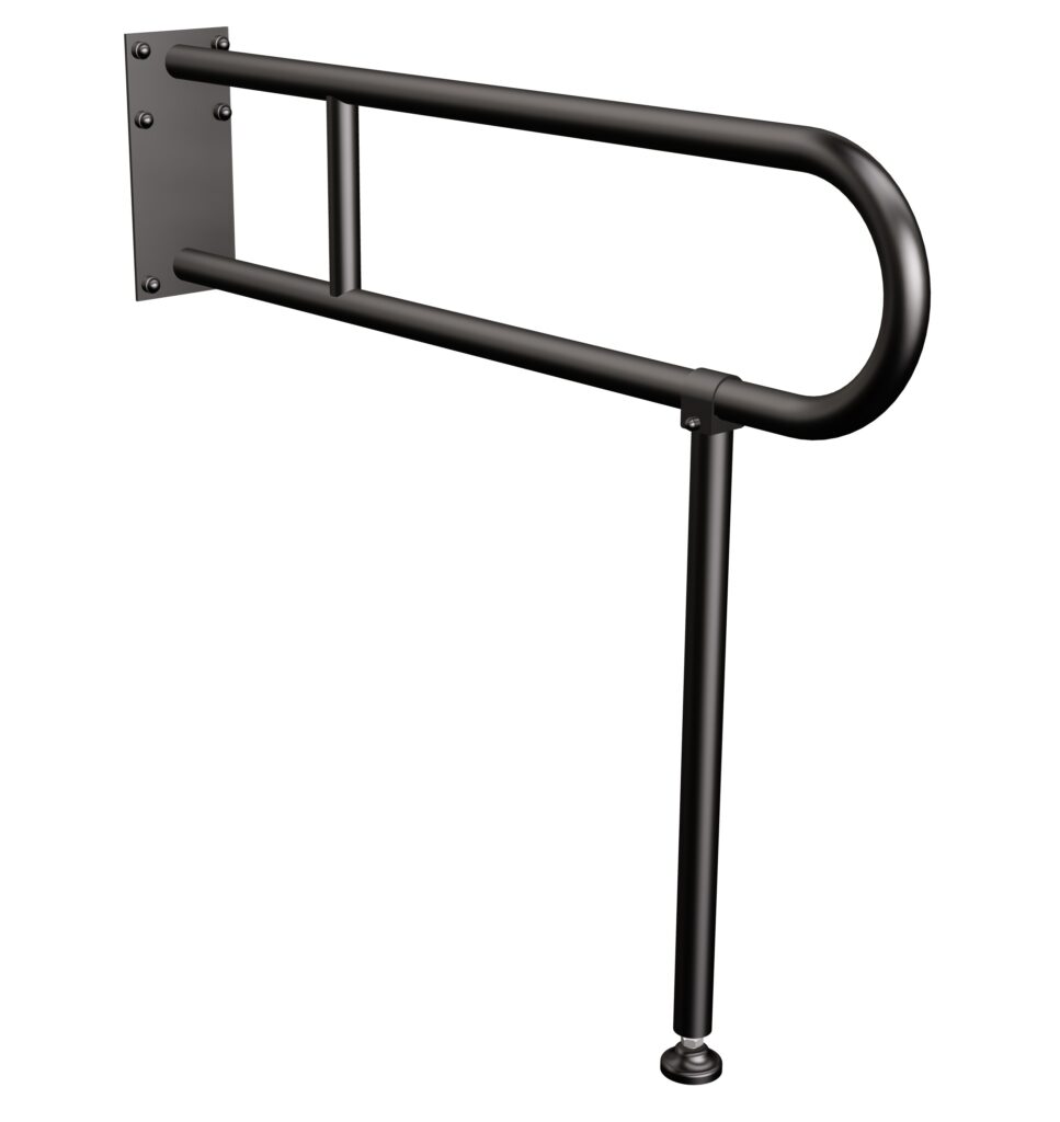 Podpora do uchwytu stałego Ø25 ANDEX Bez Barier 839NG stal nierdzewna czarny