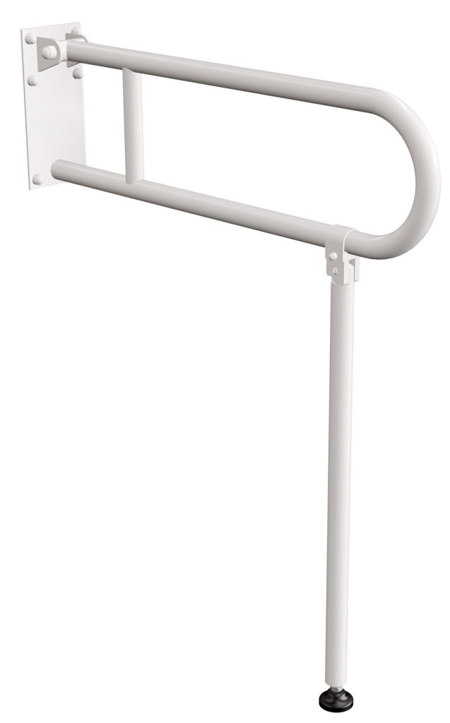 Podpora do uchwytu uchylnego Ø25 ANDEX Bez Barier 838B stal nierdzewna biały
