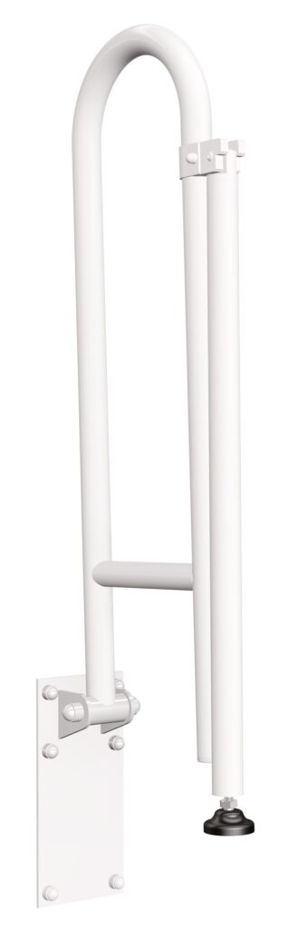 Podpora do uchwytu uchylnego Ø25 ANDEX Bez Barier 838B stal nierdzewna biały