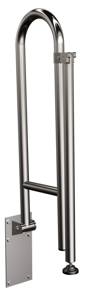 Podpora do uchwytu uchylnego Ø25 ANDEX Bez Barier 838CC stal nierdzewna polerowana