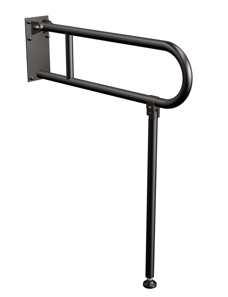 Podpora do uchwytu uchylnego Ø25 ANDEX Bez Barier 838NG stal nierdzewna czarna