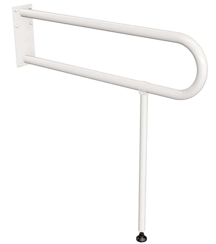 Podpora (noga) do uchwytu stałego  Ø32 ANDEX Bez Barier 841B stal nierdzewna biały
