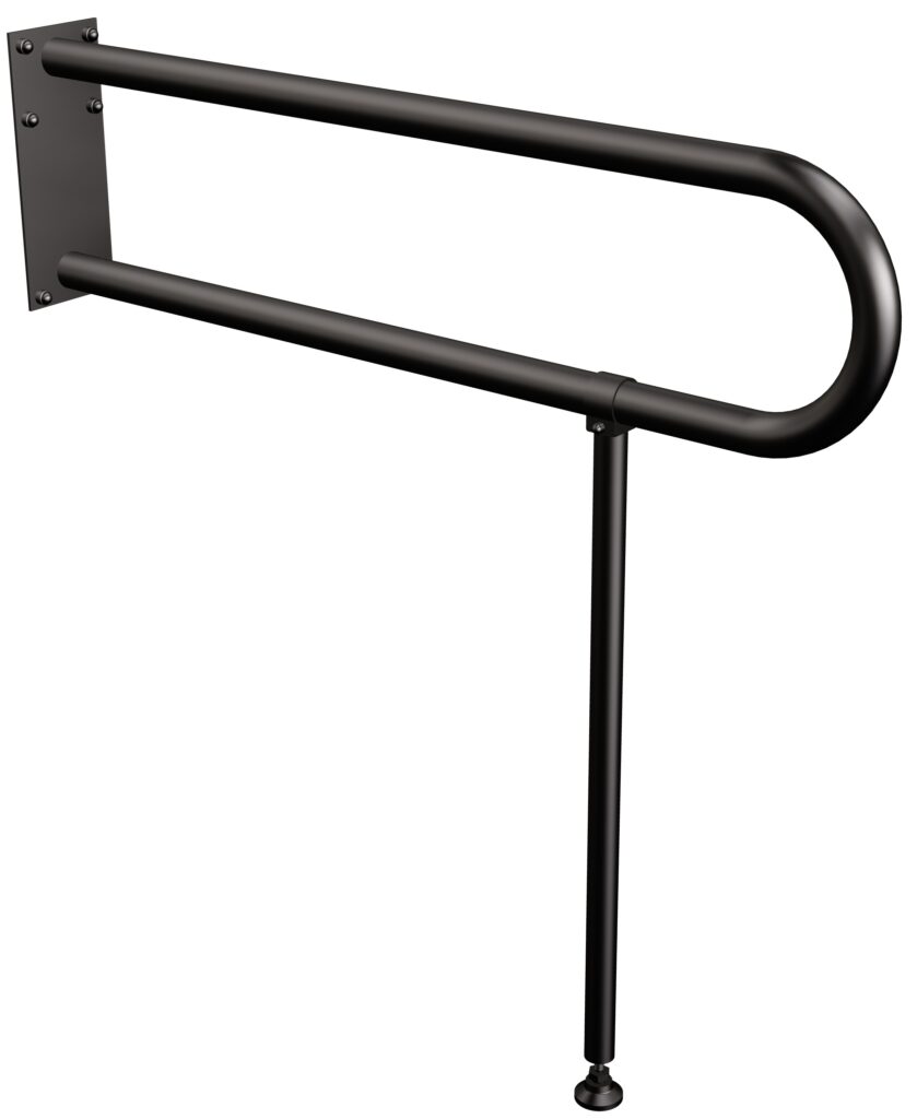 Podpora (noga) do uchwytu stałego Ø32 ANDEX Bez Barier 841NG stal niedzewna czarny