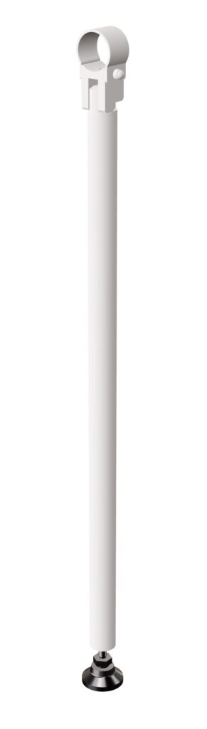 Podpora (noga) do uchwytu uchylnego Ø32 ANDEX Bez Barier 840B stal nierdzewna biały