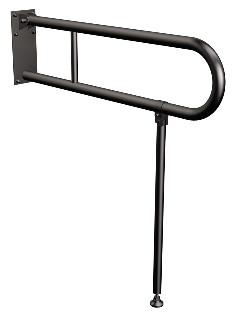 Podpora (noga) do uchwytu uchylnego Ø32 ANDEX Bez Barier 840NG stal nierdzewna czarny