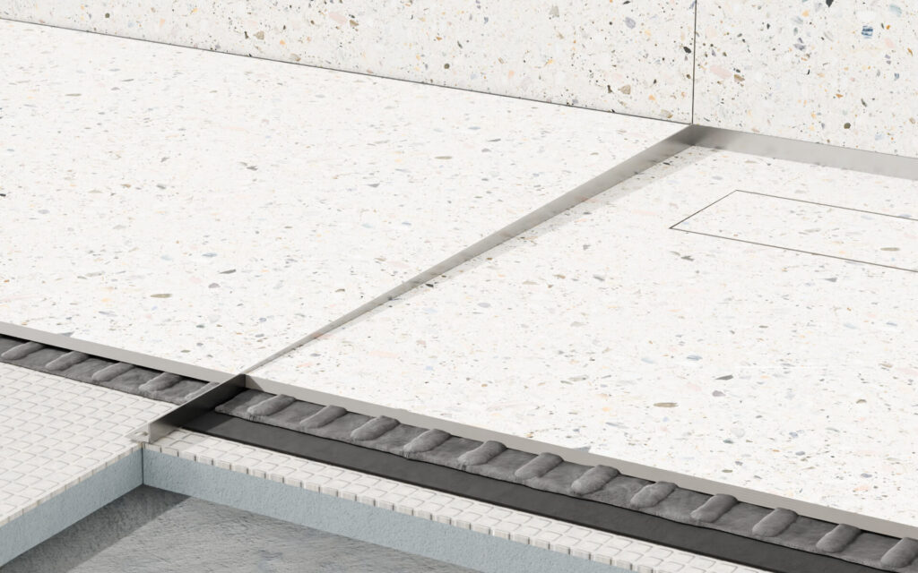 Profil brodzikowy 120 cm, spadkowy lewy, stal nierdzewna, polerowany