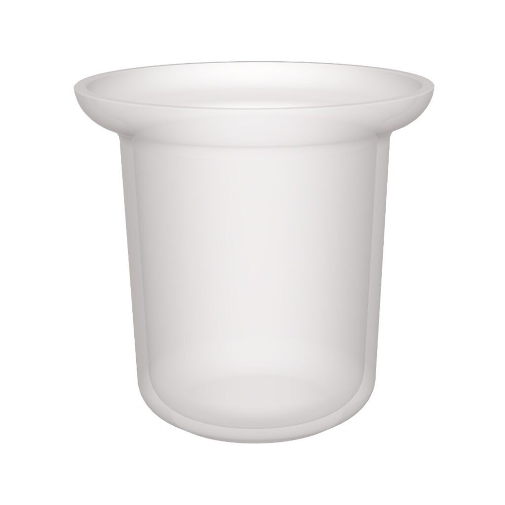 Pojemnik szklany na szczotkę ANDEX 203SD matowy