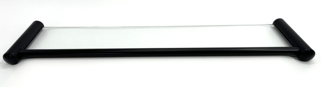 Półka łazienkowa szklana 60 cm ANDEX Classic 001/60/NG czarna