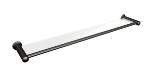 Półka łazienkowa szklana 80 cm ANDEX Classic 001/80NG czarna