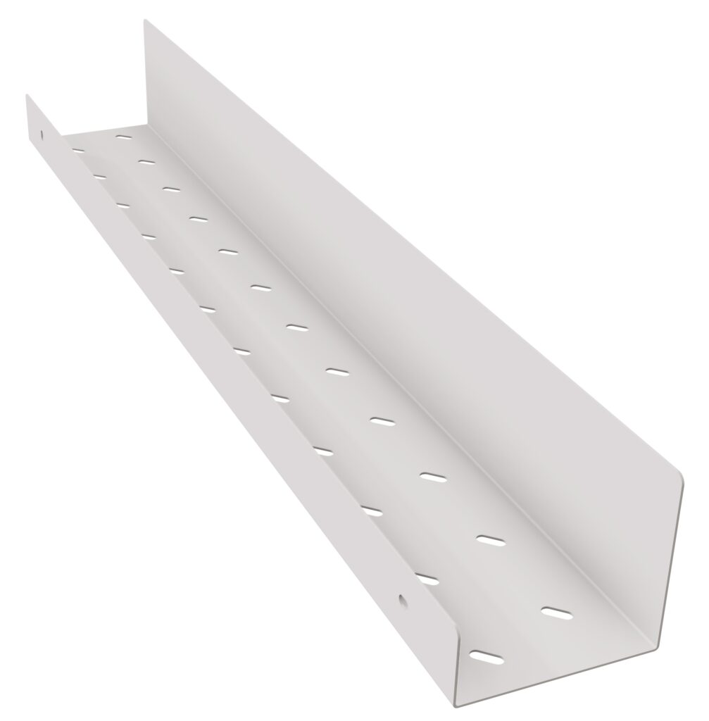 Półka pod prysznic 60cm ANDEX Technic 345/60B stal nierdzewna biała