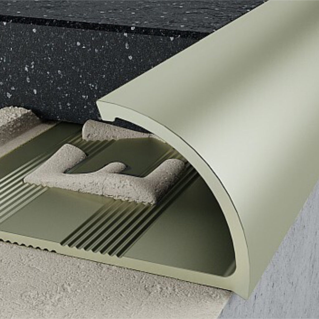 Profil C krawędziowy 10 mm długość 250 cm, aluminiowy, anodowany inox