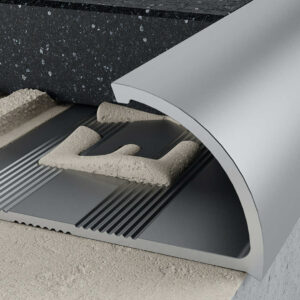 Profil C krawędziowy 10 mm długość 250 cm, aluminiowy, anodowany srebrny