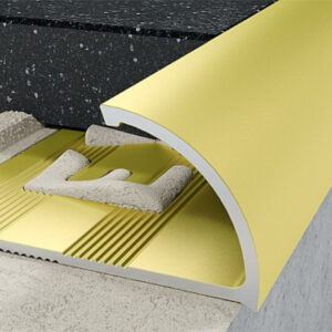 Profil C krawędziowy 12 mm długość 250 cm, aluminiowy, anodowany złoty