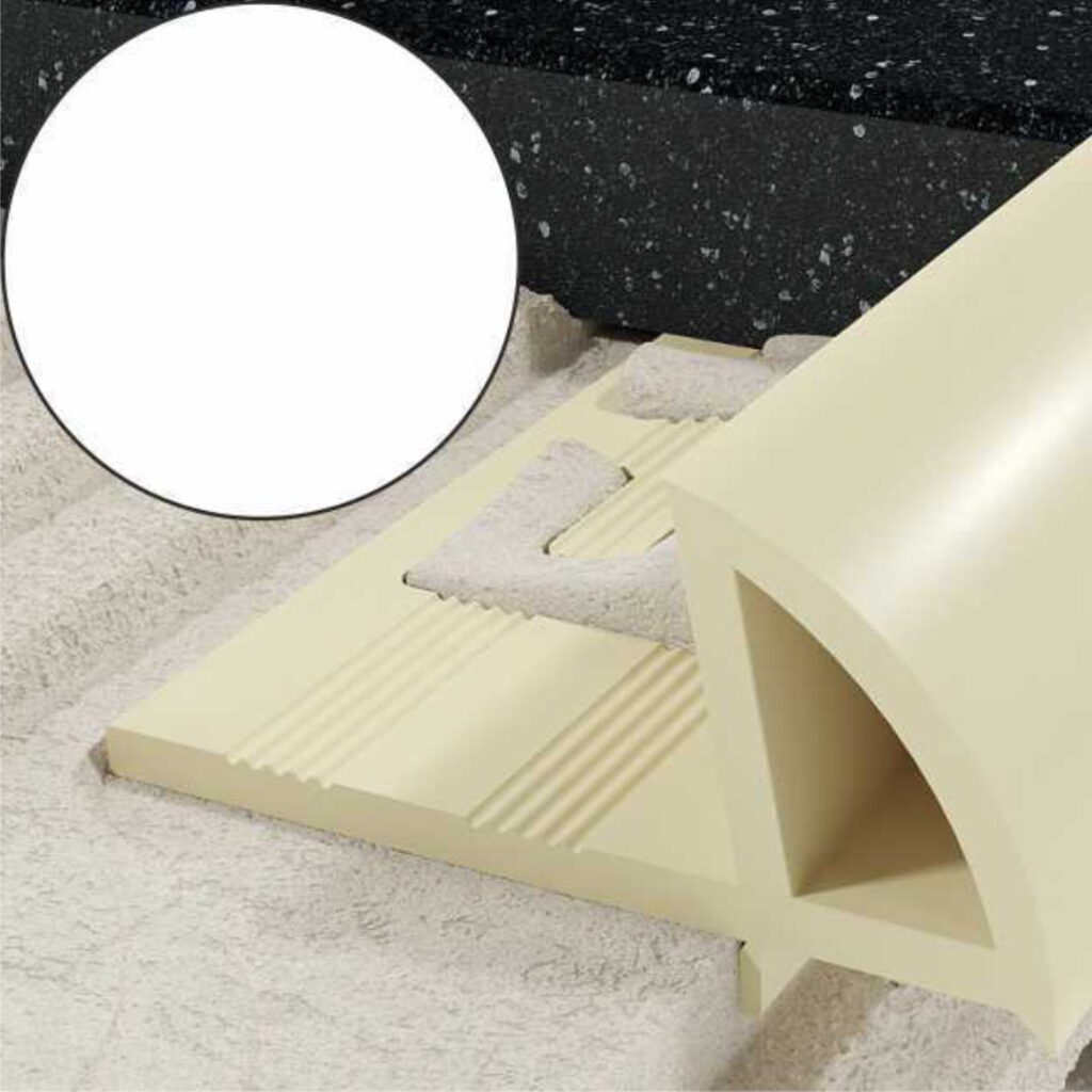 Profil EN krawędziowy 10 mm długość 250 cm, PVC, biały