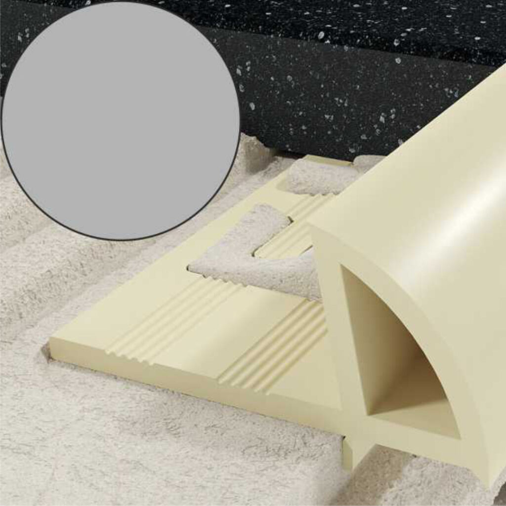 Profil EN krawędziowy 8,5 mm długość 250 cm, PVC, szary