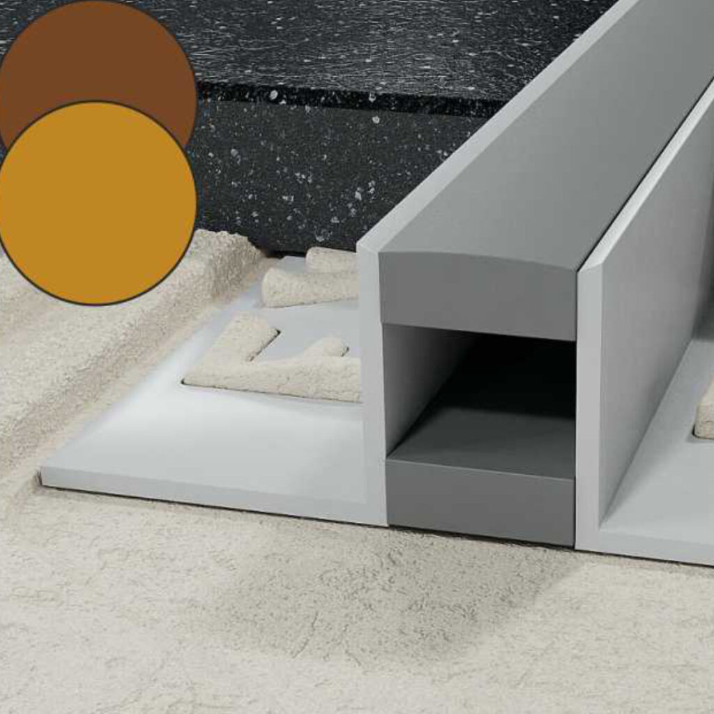 Profil LL dylatacyjny 11,5 mm długość 250 cm, PVC, karmel / brąz