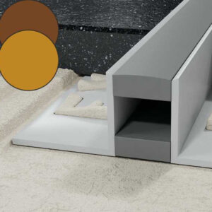 Profil LL dylatacyjny 9,5 mm długość 250 cm, PVC, karmel / brąz