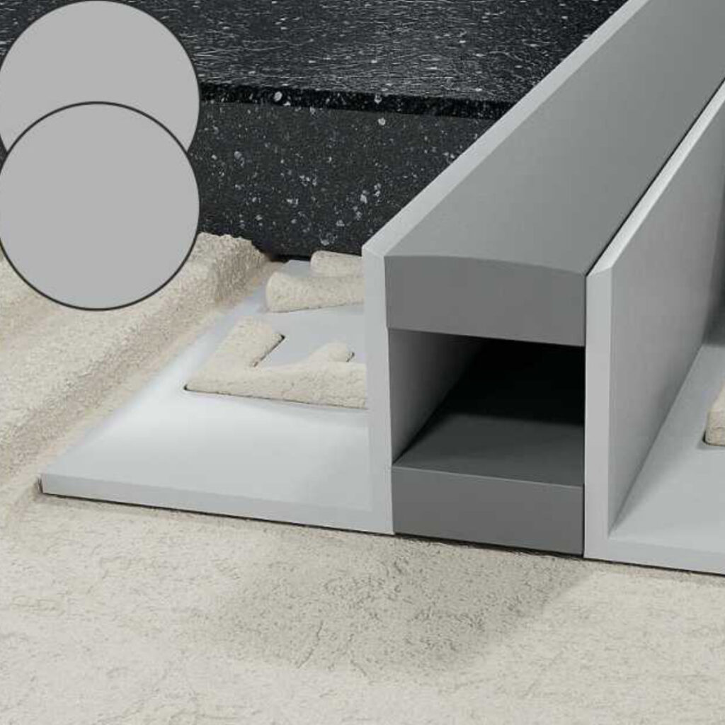 Profil LL dylatacyjny 9,5 mm długość 250 cm, PVC, szary / szary