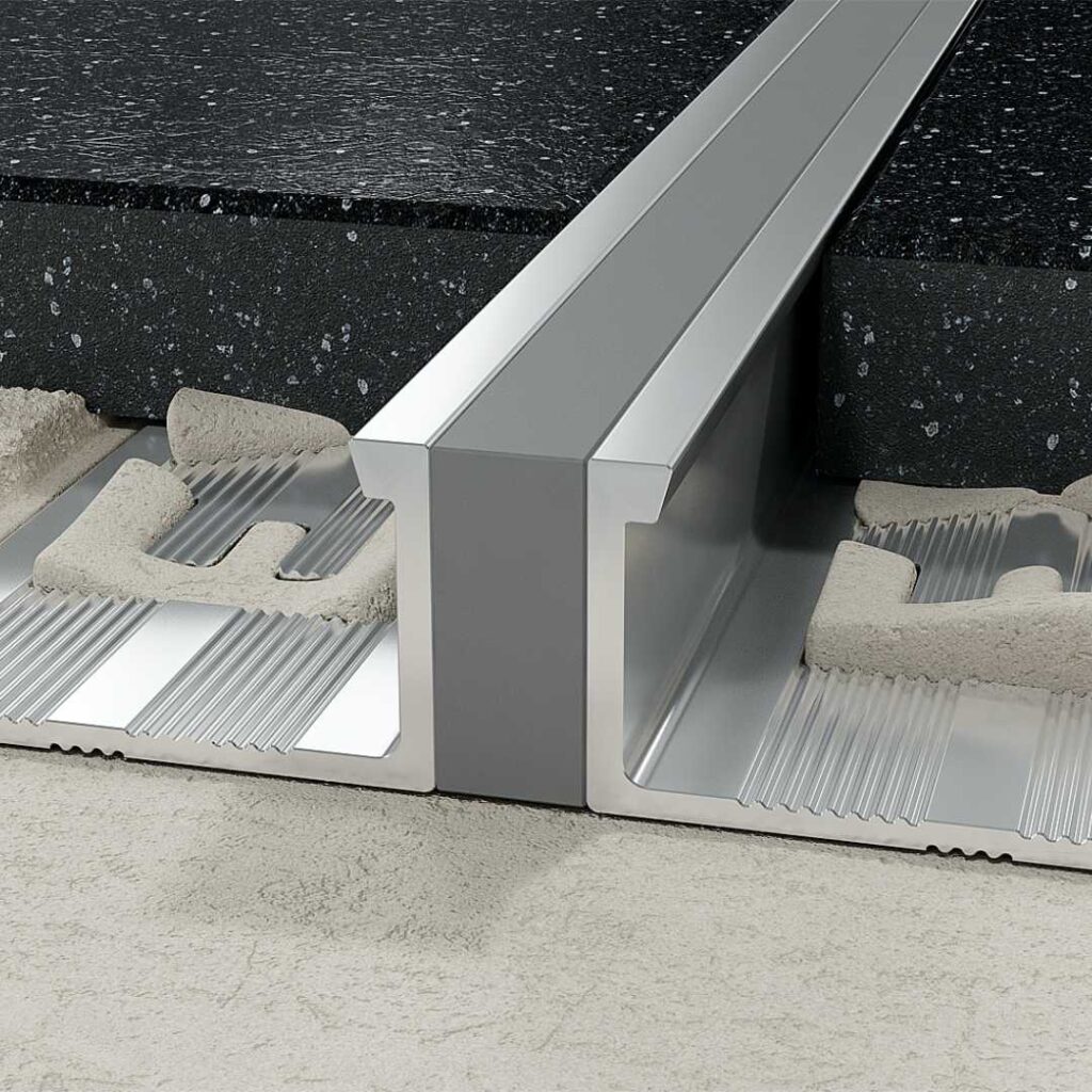 Profil LL dylatacyjny 12 mm długość 250 cm, aluminiowy z gumową wkładką