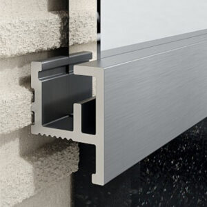 Profil LQ do luster, 9,5 / 12 mm długość 265 cm, aluminiowy, anodowany srebrny szczotkowany