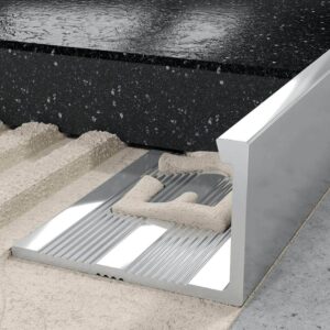 Profil L licowy prosty 15 mm długość 250 cm, aluminiowy, anodowany srebrny