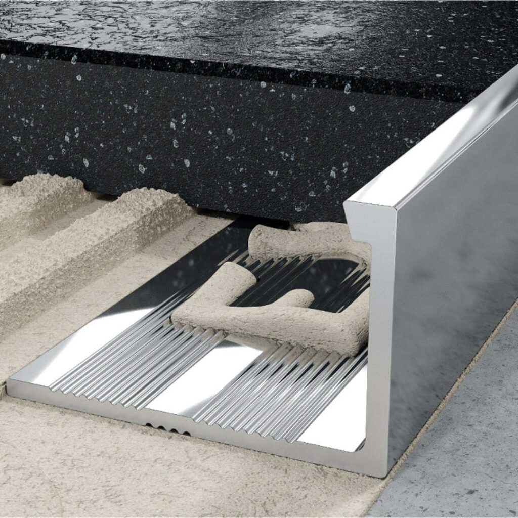 Profil L licowy prosty 10 mm długość 250 cm, aluminiowy, elektropoler srebrny