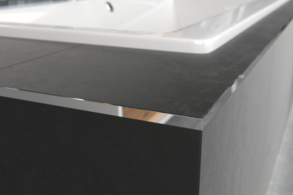 Profil L licowy prosty 12 mm długość 250 cm, aluminiowy, elektropoler czarny mat